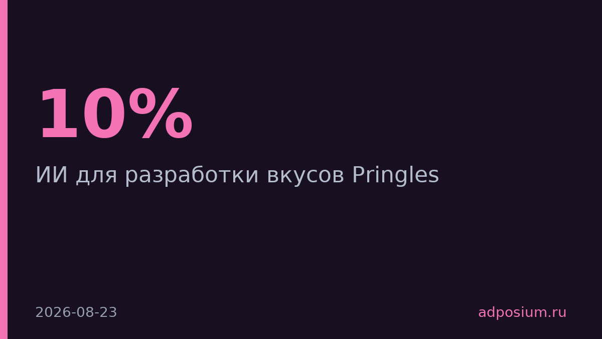 Kellanov повысил качество Pringles на 10% с помощью ИИ