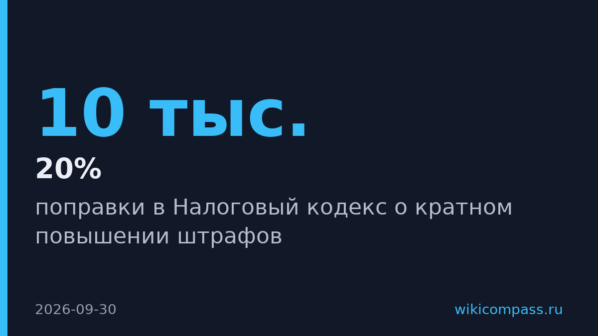 Минфин предложил увеличить налоговые штрафы в 3–14 раз