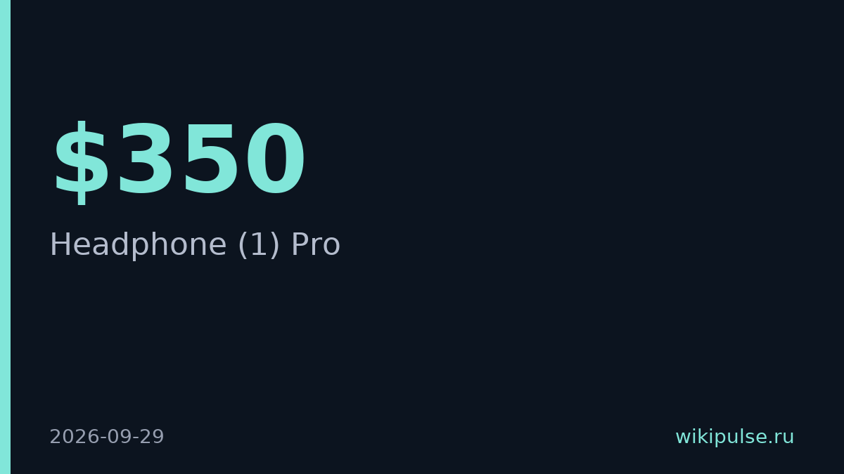 Nothing выпустила наушники Headphone (1) Pro с тройной акустической системой за $350