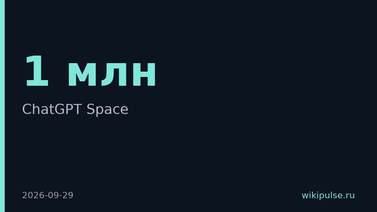 OpenAI запустила ChatGPT Space и обновила модель GPT-6.1 Sol в 5 раз дешевле