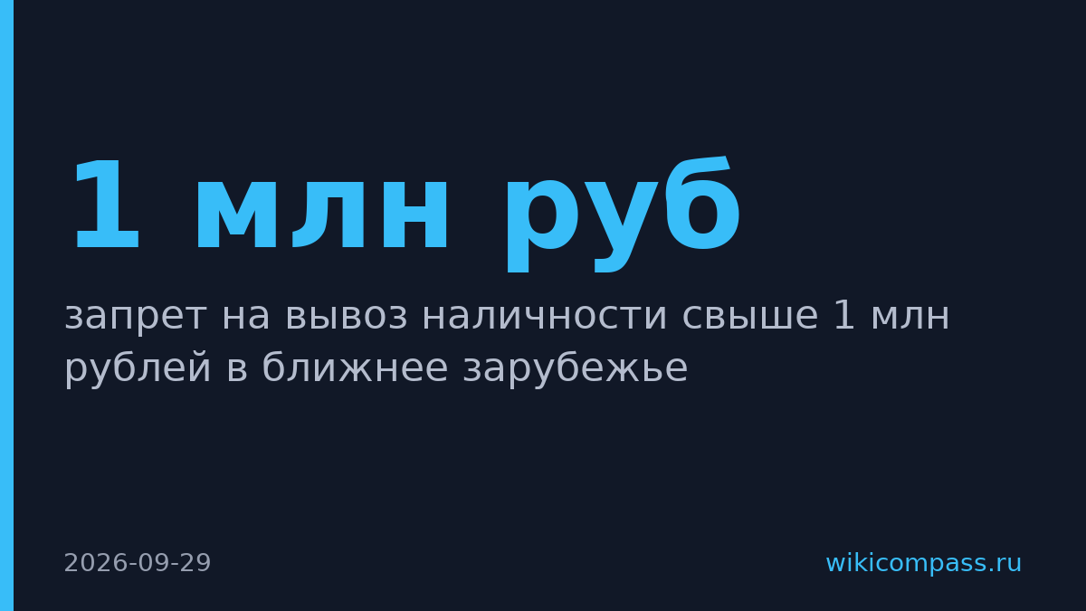 Путин запретил вывоз более 1 млн рублей наличью в ближнее зарубежье