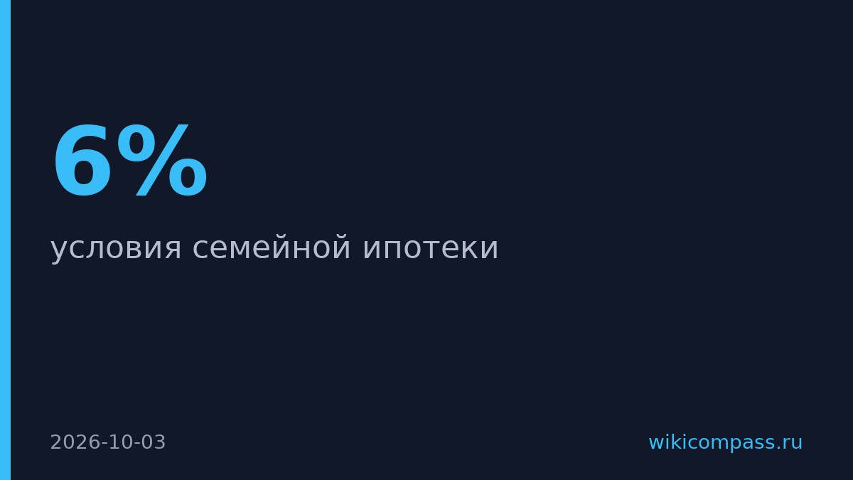 Семейная ипотека привязали к числу детей и региону с 1 октября
