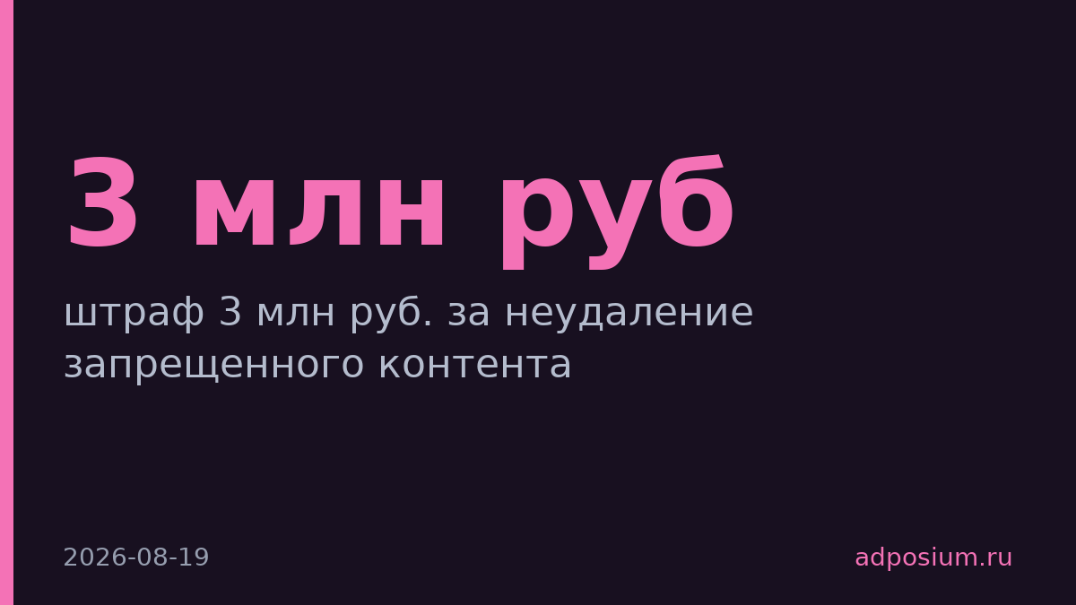 TikTok оштрафовали на 3 млн руб. за запрещенный контент